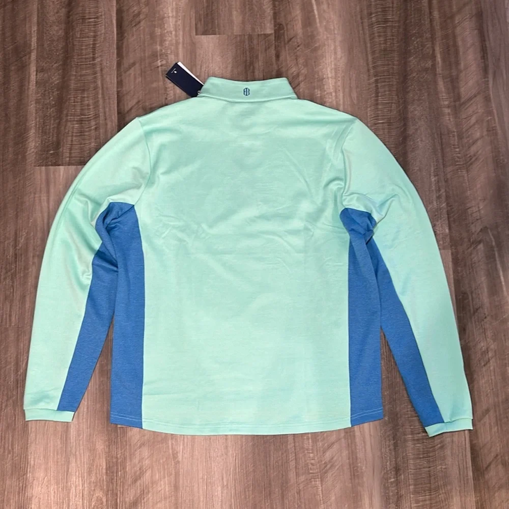 Holderness & Bourne Dry Luxe Performance Tailored Fit Quarter Zip - Large - Picture 3 of 7